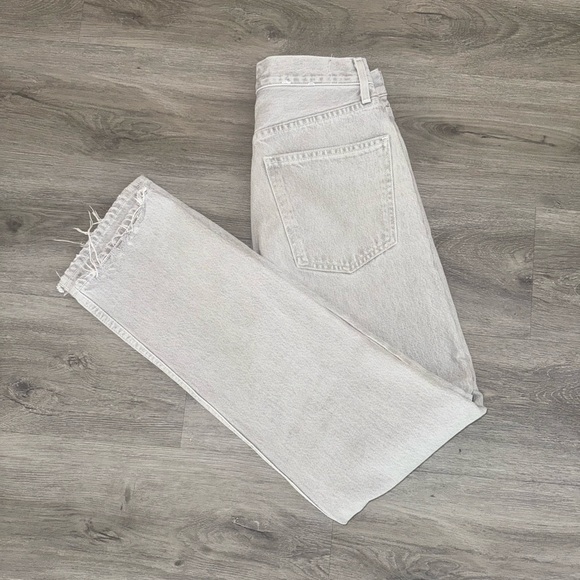Agolde Women's Light Gray Straight Leg Jeans 26 - Picture 2 of 3